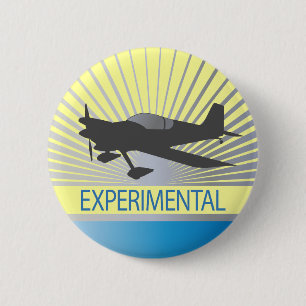 Badge Rond 5 Cm Avion expérimental