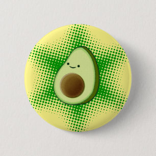 Badge Rond 5 Cm Avocado Superstar
