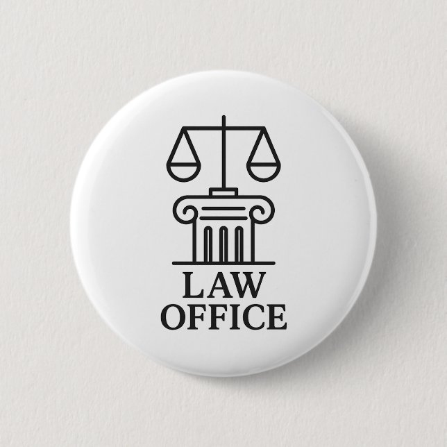 Badge Rond 5 Cm Avocat et conception juridique (Devant)