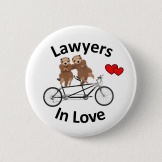 Badge Rond 5 Cm Avocats dans l'amour - loutres
