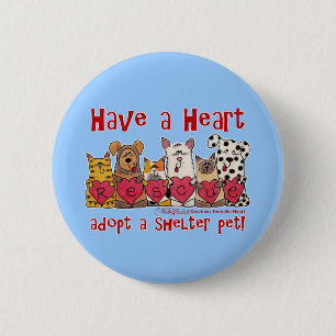 Badge Rond 5 Cm Avoir un coeur