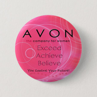 Badge Rond 5 Cm AVON croient le bouton