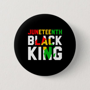 Badge Rond 5 Cm Awesome Junetdix Black King Melanin Fête des pères