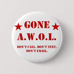 BADGE ROND 5 CM AWOL