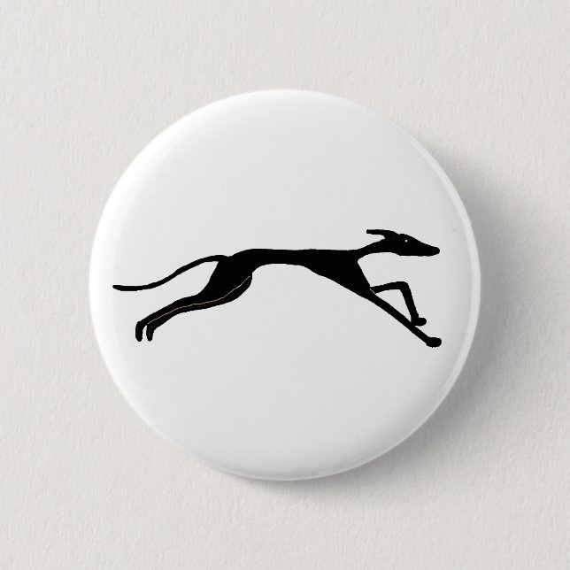 Badge Rond 5 Cm AY- conception de course de lévriers (Devant)