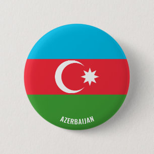 Badge Rond 5 Cm Azerbaïdjan Drapeau charmant patriotique