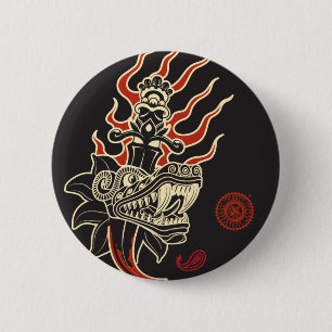 Badge Rond 5 Cm AZTK-Qutzal