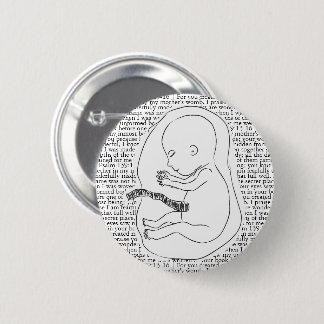 Badge Rond 5 Cm Baby Outline avec Psaume 139:13-16