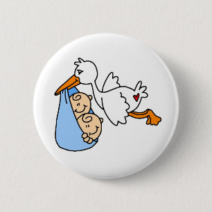 BADGE ROND 5 CM BABYSTORKTWINS