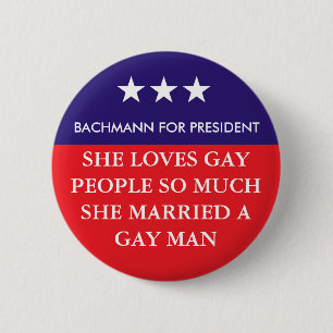 Badge Rond 5 Cm Bachmann pour le Président Button