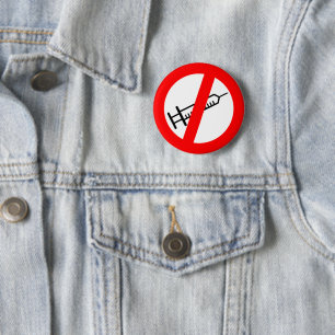 Badge Rond 5 Cm Badge/Bouton Anti Vax