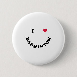 Badge Rond 5 Cm Badminton