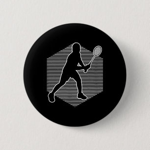 Badge Rond 5 Cm Badminton Squash Femmes Navette Hommes