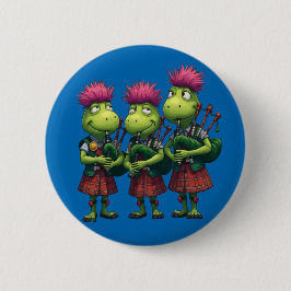 Badge Rond 5 Cm Bagpipers for Burns Supper Scottish