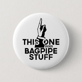 Badge Rond 5 Cm Bagpipes Stuff - Funny Bagpipes Musique