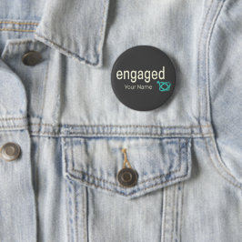 Badge Rond 5 Cm Bagues de fiançailles Couple Enterrement de vie de