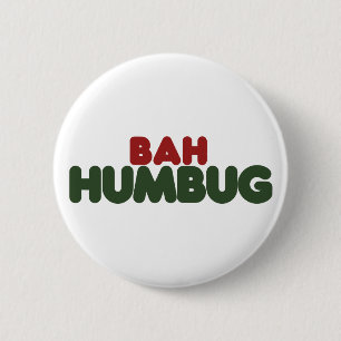 Badge Rond 5 Cm Bah Humbug