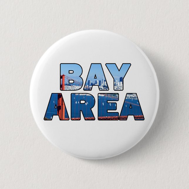 Badge Rond 5 Cm Baie de San Francisco (Devant)