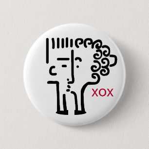 Badge Rond 5 Cm Baiser