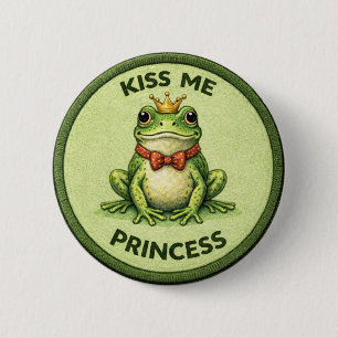 Badge Rond 5 Cm Baiser de grenouille