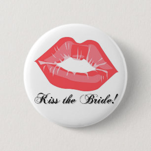 Badge Rond 5 Cm Baiser de KRW le Pin de bouton de jeune mariée