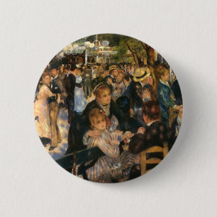 Badge Rond 5 Cm Bal du Galette de Renoir (1876)