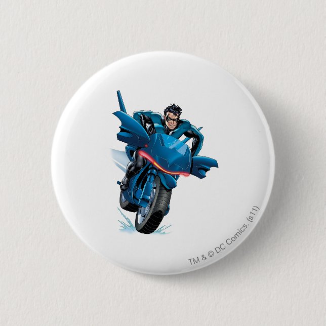 Badge Rond 5 Cm Balades nocturnes à vélo (Devant)