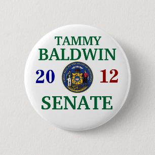 BADGE ROND 5 CM BALDWIN DE TAMMY POUR LE SÉNAT