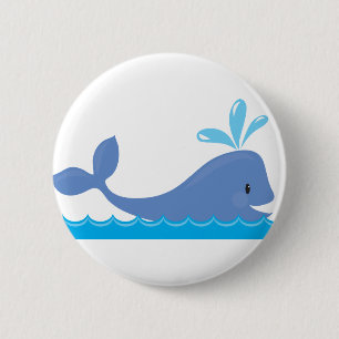 Badge Rond 5 Cm Baleine