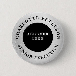 Badge Rond 5 Cm Balise promotionnelle du nom du logo d'entreprise