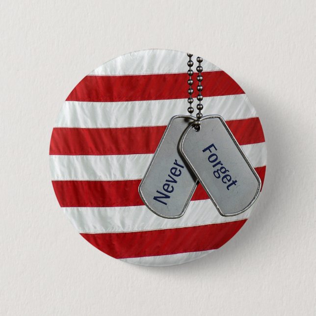 Badge Rond 5 Cm Balises de chien sur le drapeau (Devant)