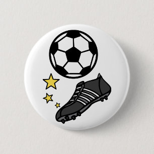 Badge Rond 5 Cm Balle et chaussures