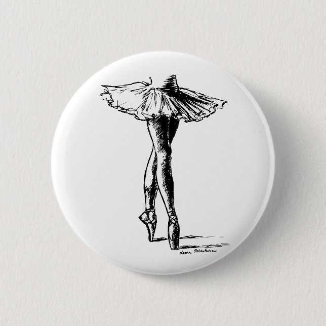 Badge Rond 5 Cm Ballet (Devant)