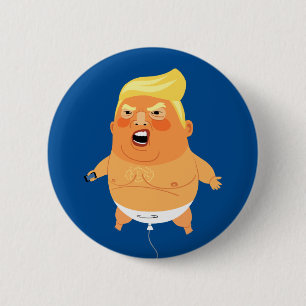 Badge Rond 5 Cm Ballon d'atout de bébé drôle