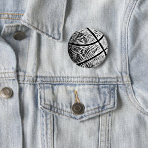 Badge Rond 5 Cm Ballon de basket