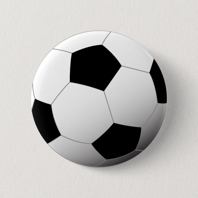 Badge Rond 5 Cm Ballon de football (Devant)