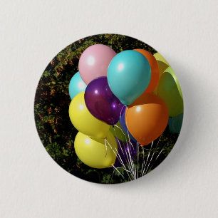 Badge Rond 5 Cm Ballons bleus