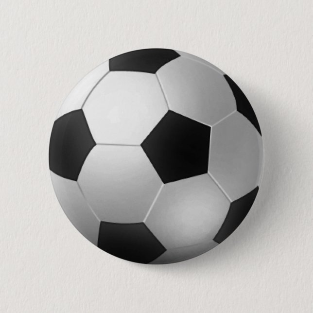 Badge Rond 5 Cm Ballons de football (Devant)