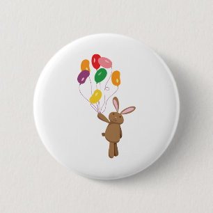 Badge Rond 5 Cm Ballons de lapin