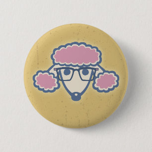 Badge Rond 5 Cm Ballot de caniche