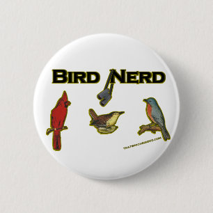 Badge Rond 5 Cm Ballot d'oiseau