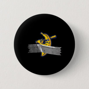 Badge Rond 5 Cm Banana Duct Tape Funny Fruit Art Mème Hommes Garço