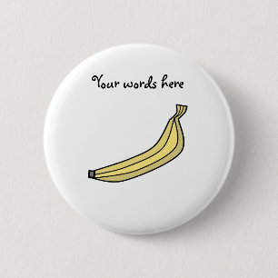 Badge Rond 5 Cm Banane