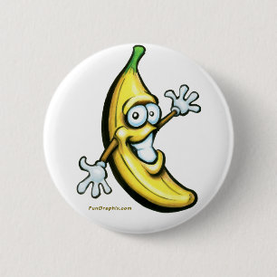 Badge Rond 5 Cm Banane