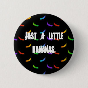 Badge Rond 5 Cm Banane d'arc-en-ciel
