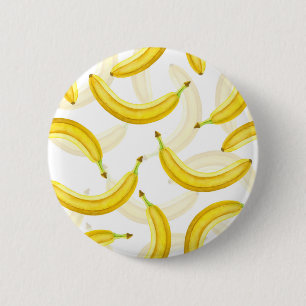 Badge Rond 5 Cm Bananes