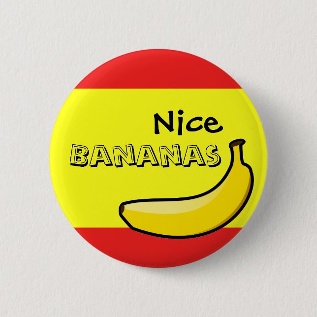 Badge Rond 5 Cm Bananes bonnes (Devant)