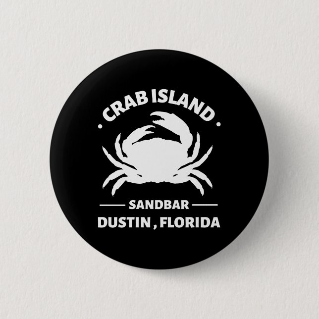Badge Rond 5 Cm banc de sable de l'île crabe floride (Devant)