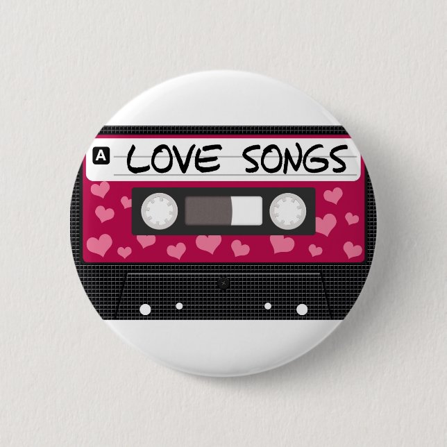 Badge Rond 5 Cm Bande de chansons d'amour (Devant)