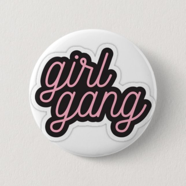 Badge Rond 5 Cm Bande de fille (Devant)
